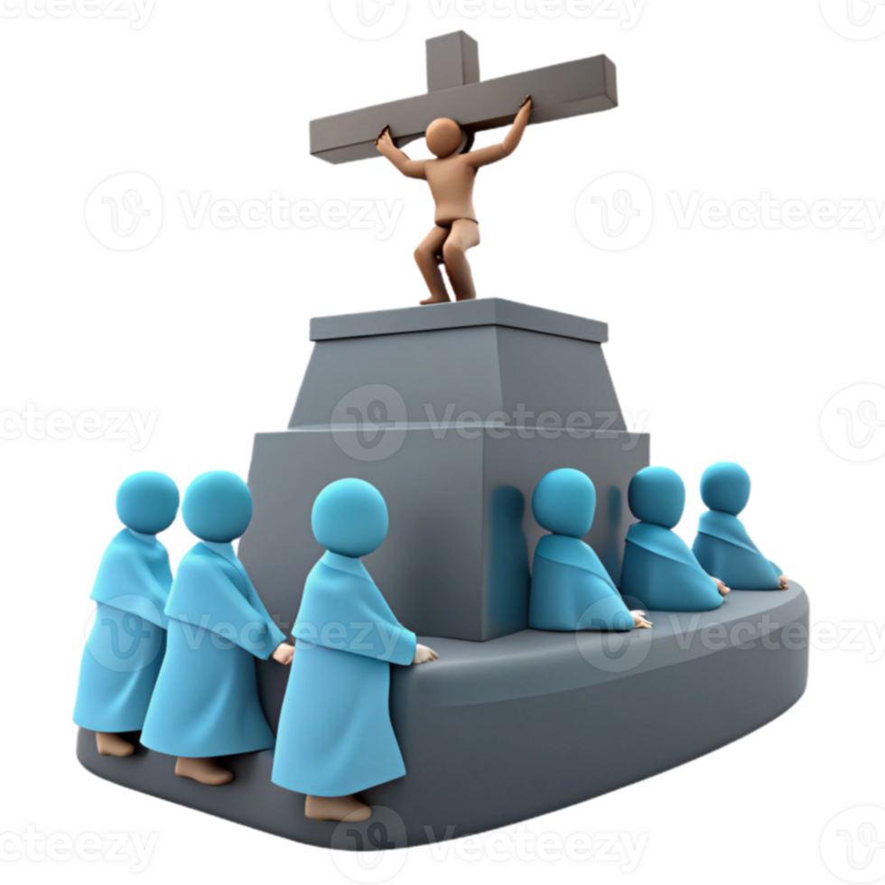 Crucifixion 3D Illustration png