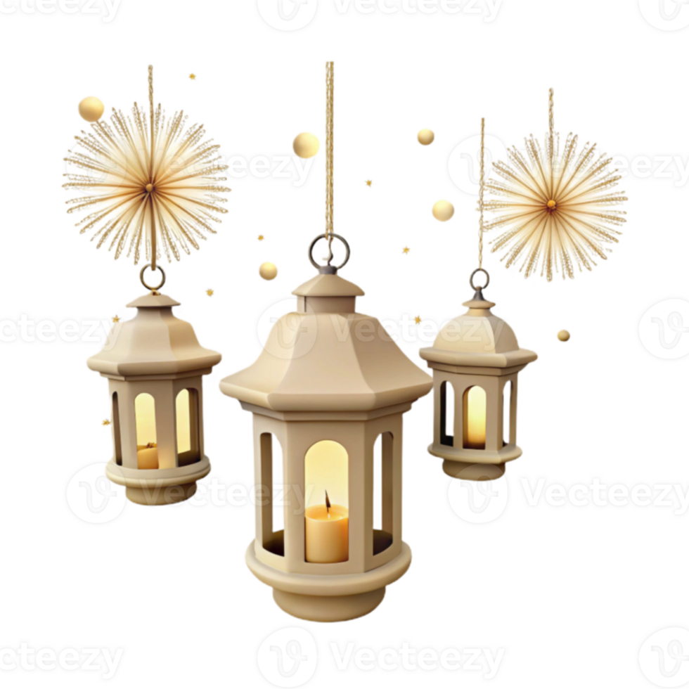 Decorative Lanterns with Candles png