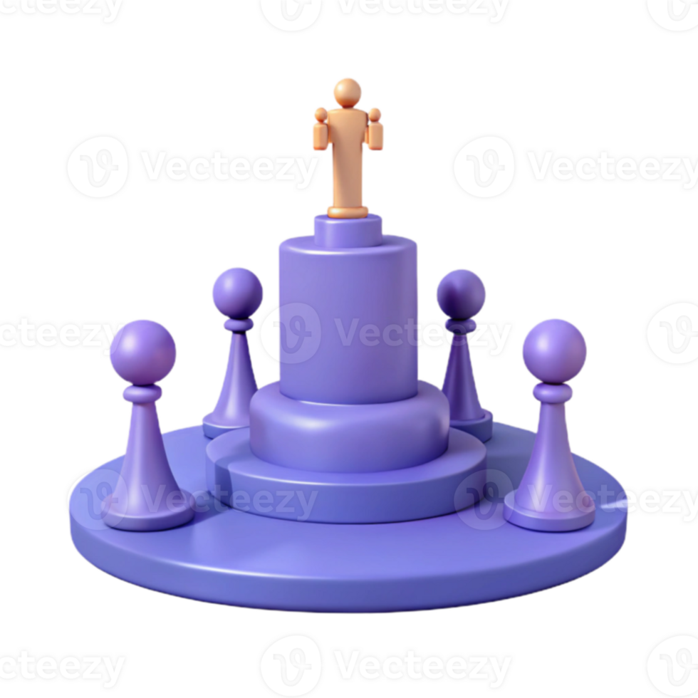 Leader on Top of Platform png