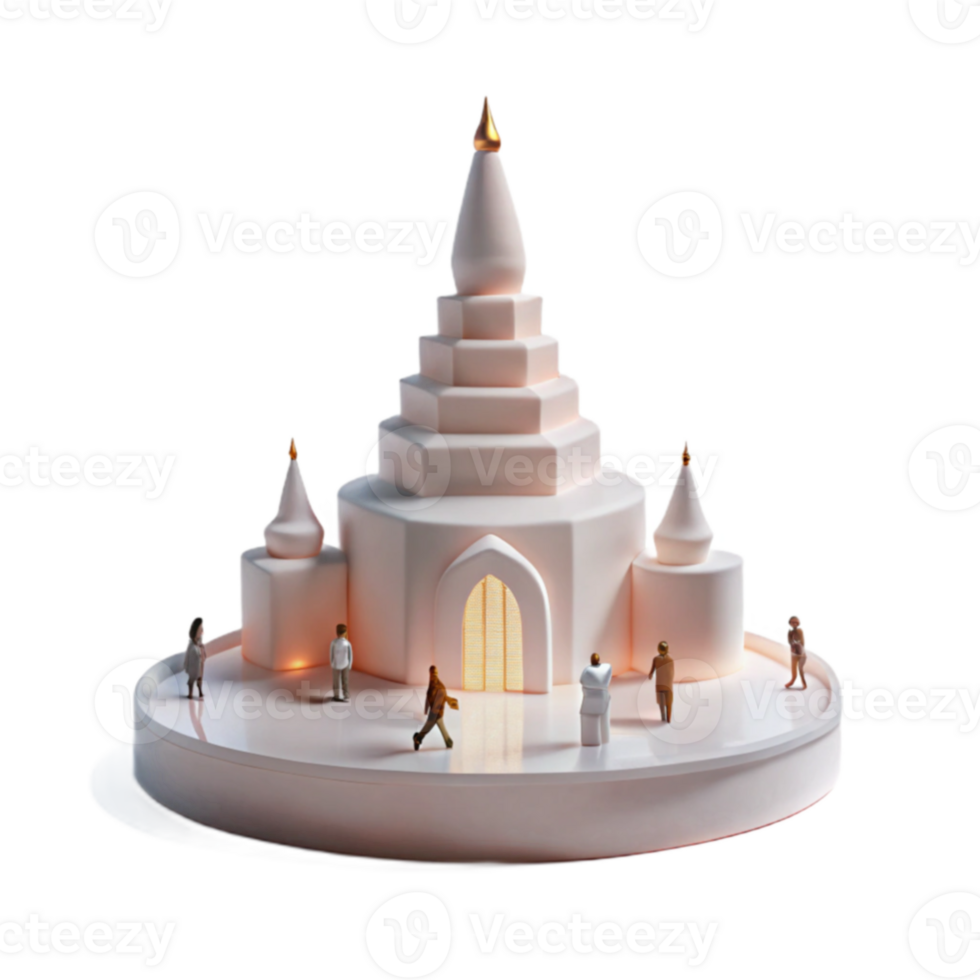Miniature Castle with People png