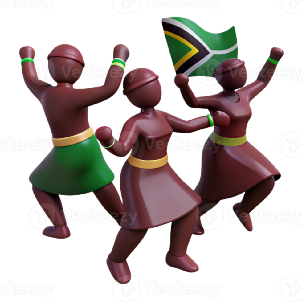 Celebrating with a Flag png
