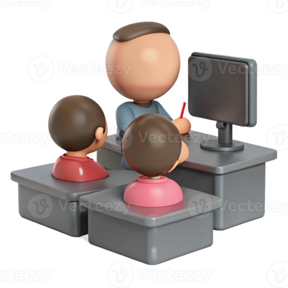 Teacher Leading Online Lesson png