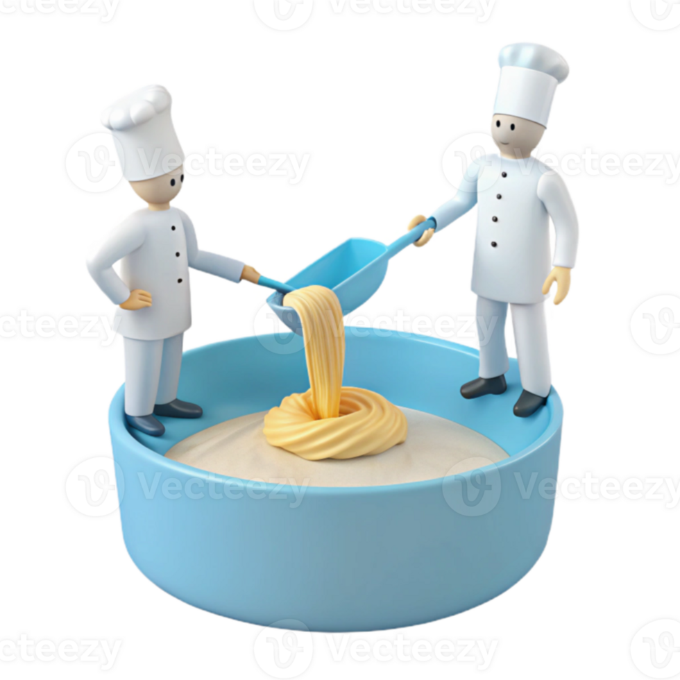 Chef Pouring Batter png