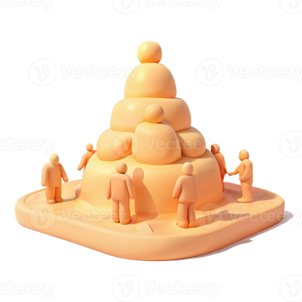 Stacking Figures Around Tower png