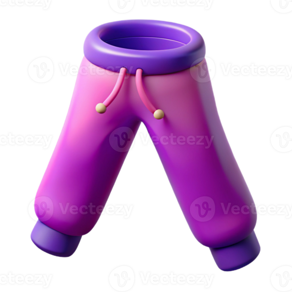 Purple Gradient Jogger Pants png