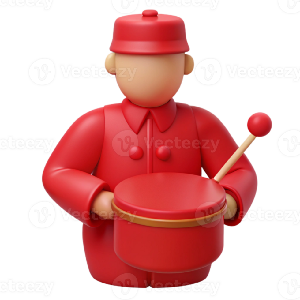 Red Drum 3D Character png