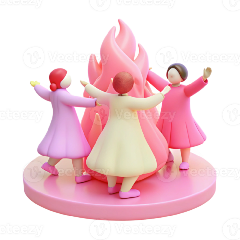 Friends Around Bonfire png