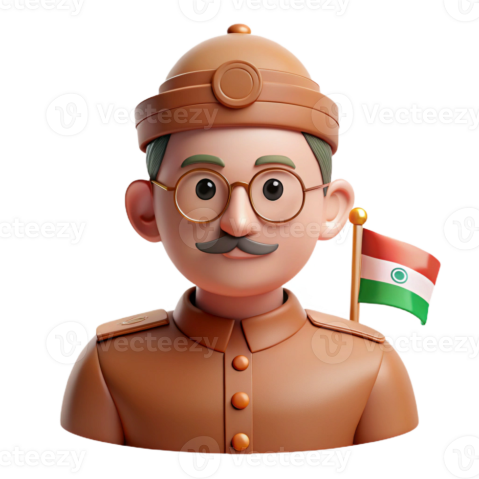3D Cartoon Illustration of a Man png