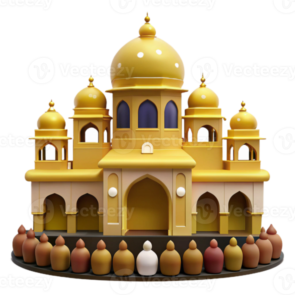 Golden Palace with Dome png