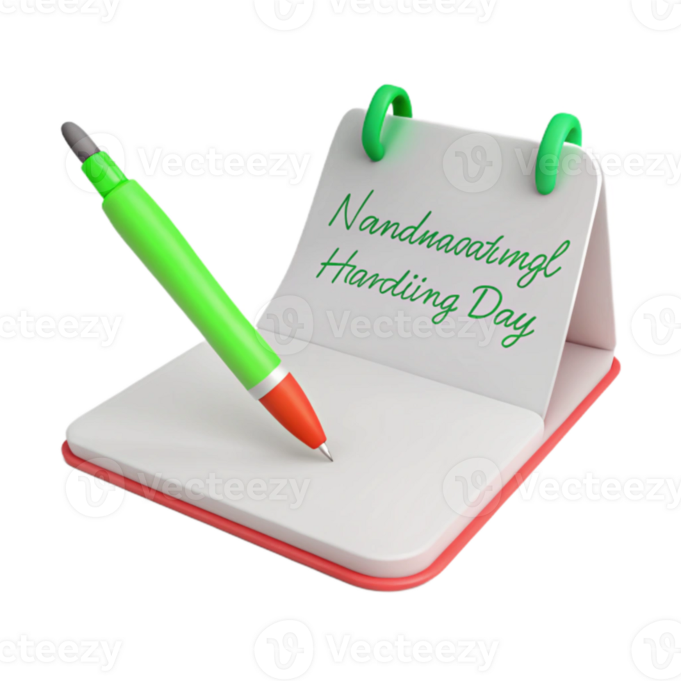Notepad with Pen png