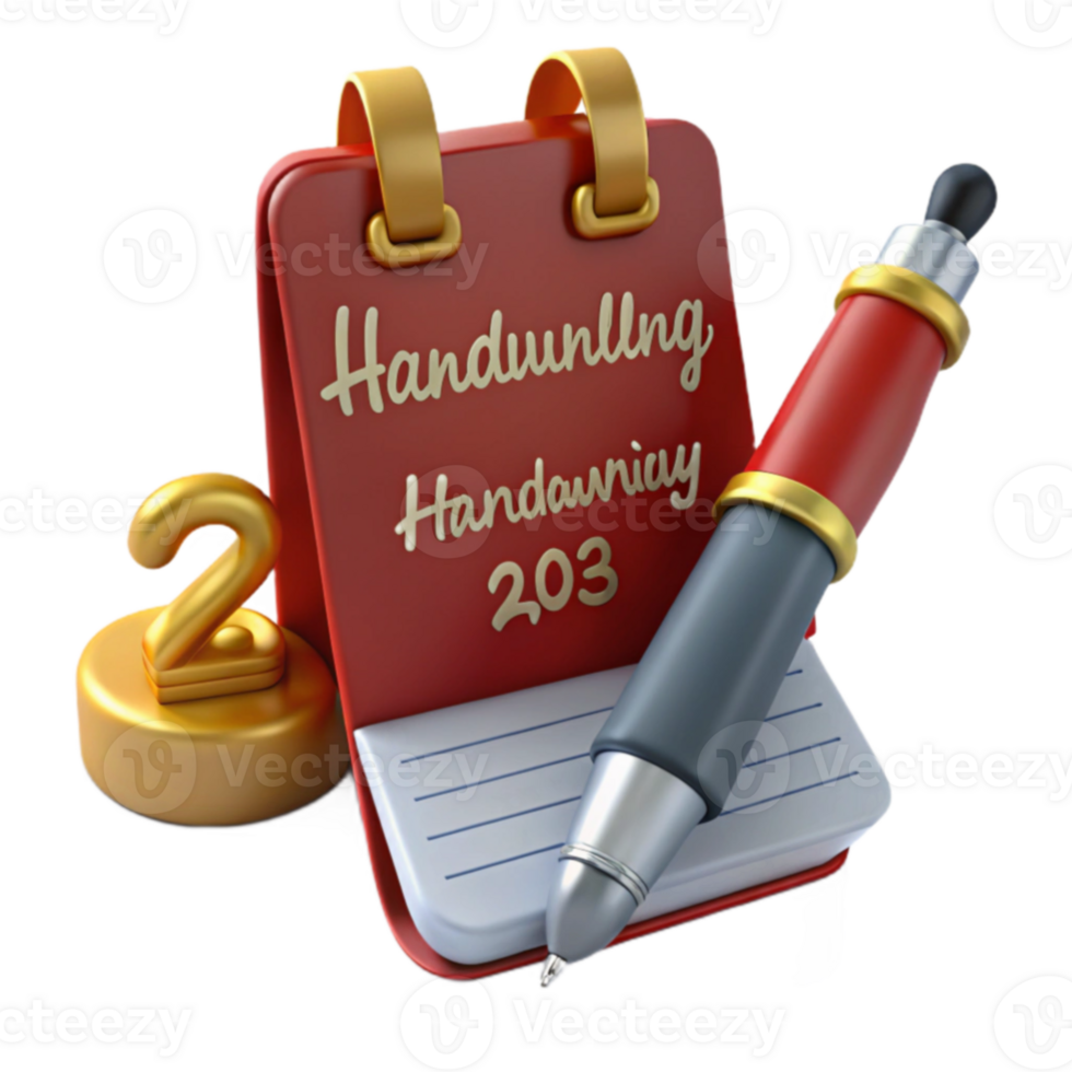 Handwriting Practice Notebook png