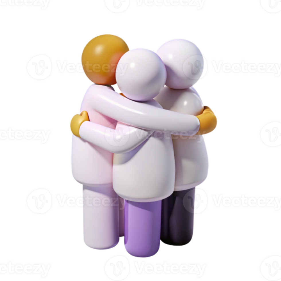 Group Hug Illustration png