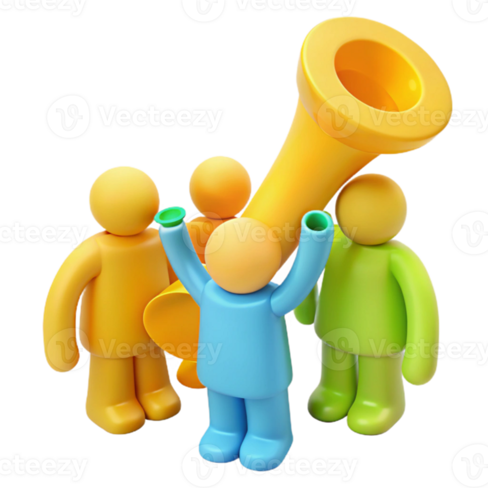 Group Cheer with Horn png