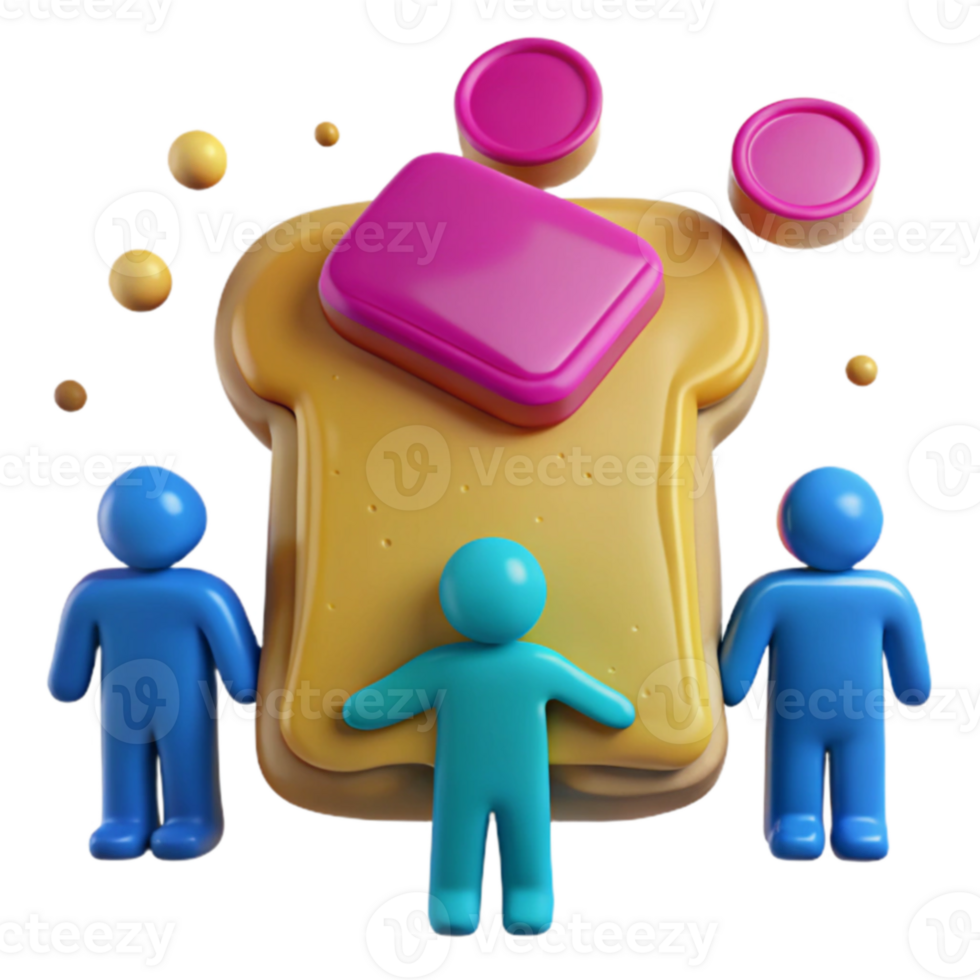 3D Toast Figures png