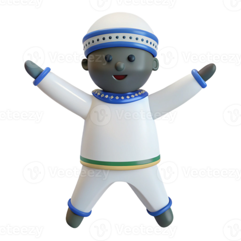 Happy 3D Cartoon Character png
