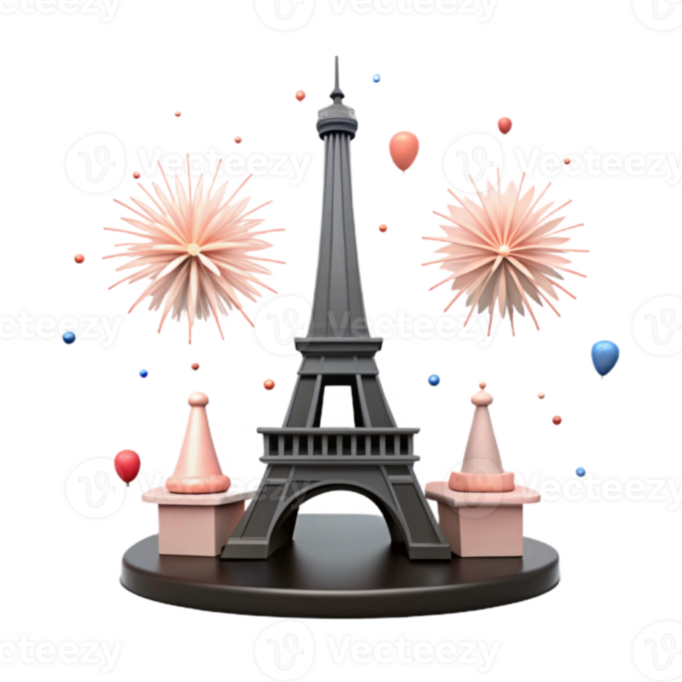 Eiffel Tower Fireworks png