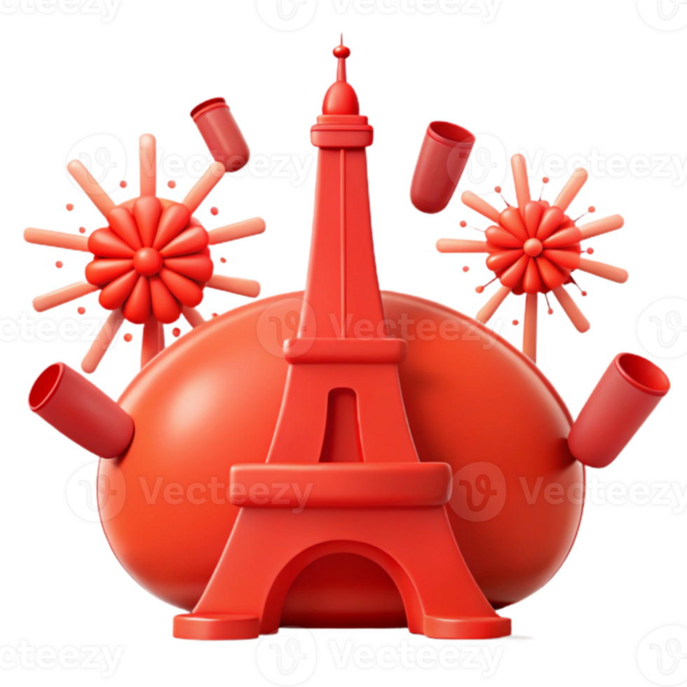 Eiffel Tower Fireworks png