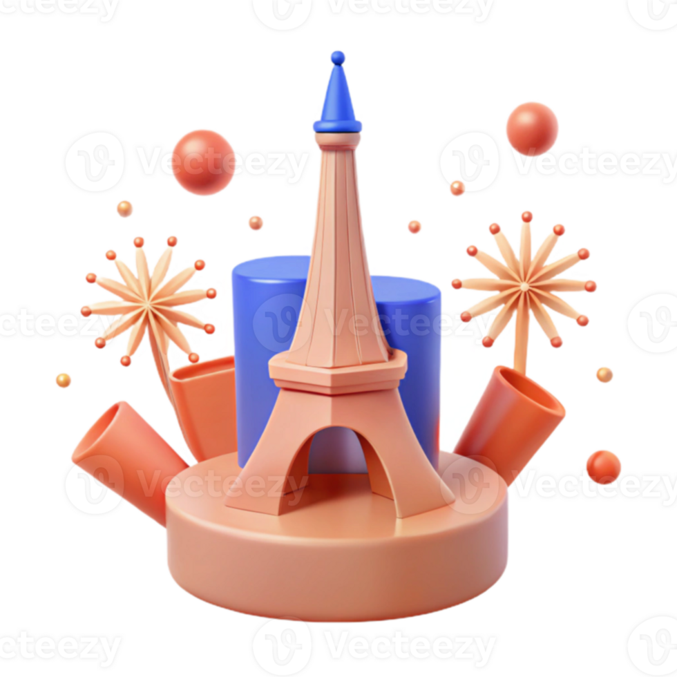 Eiffel la tour 3d rendre png