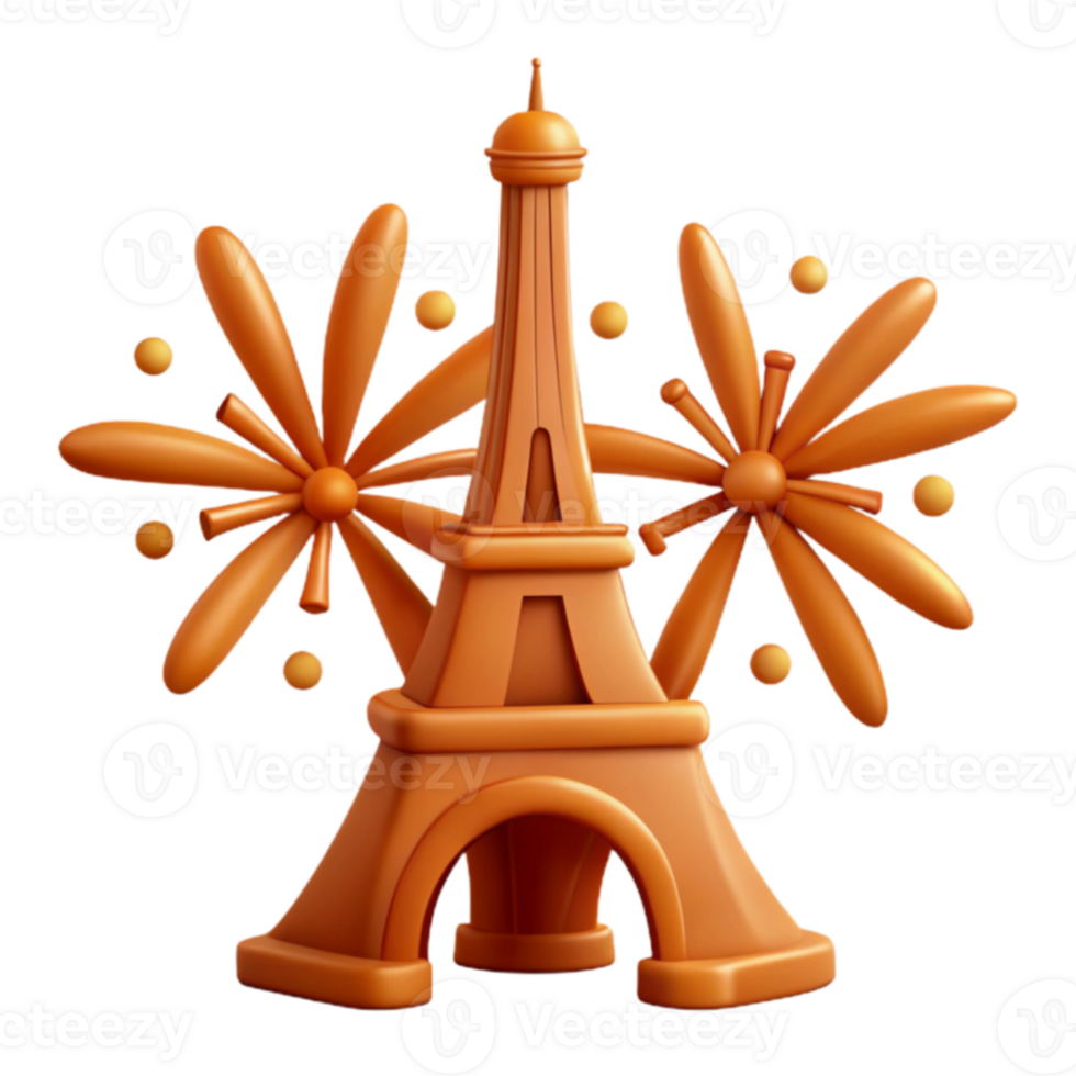 Eiffel Tower Fireworks png