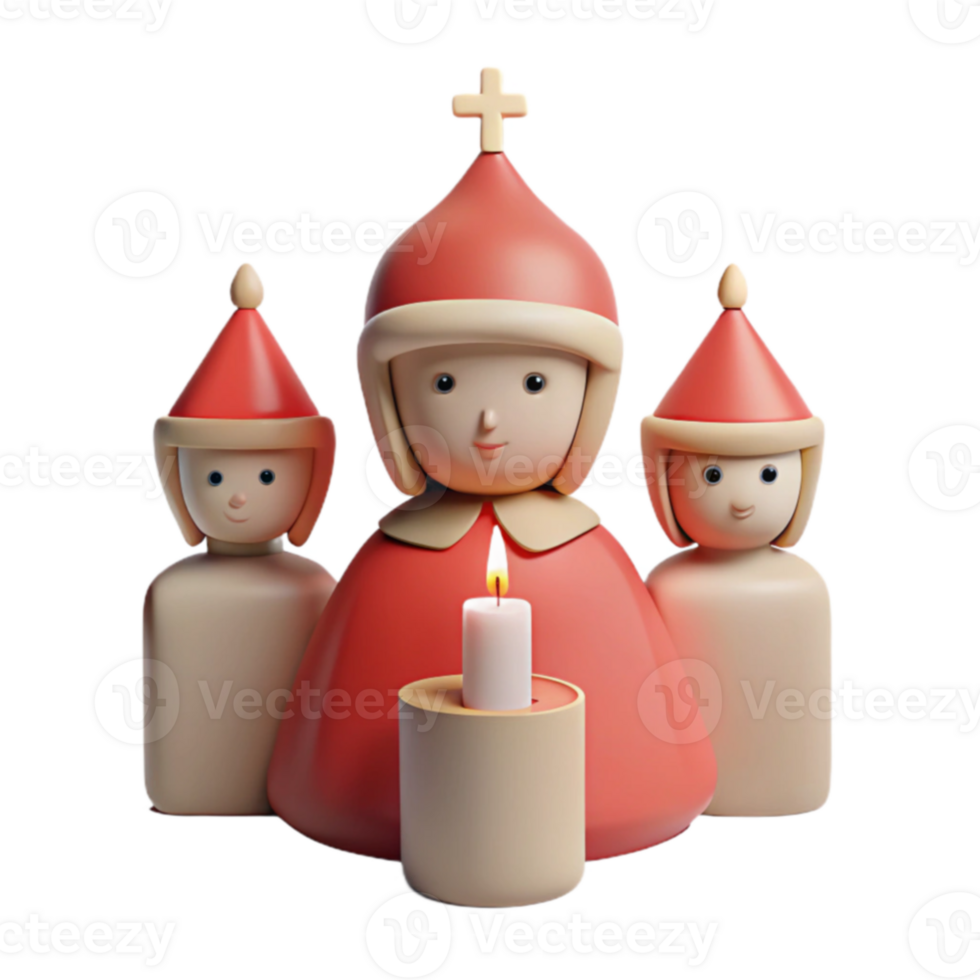 Three Dolls with Candle png