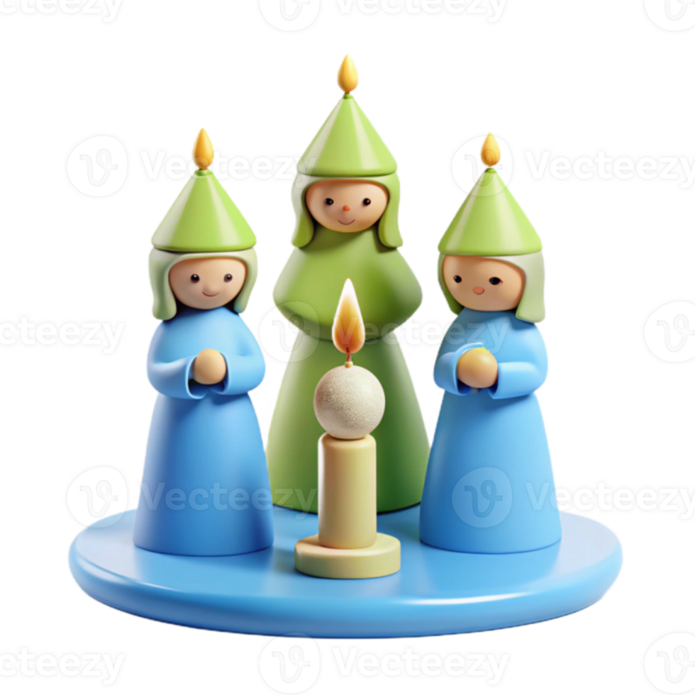 Three Figures Around Candle png