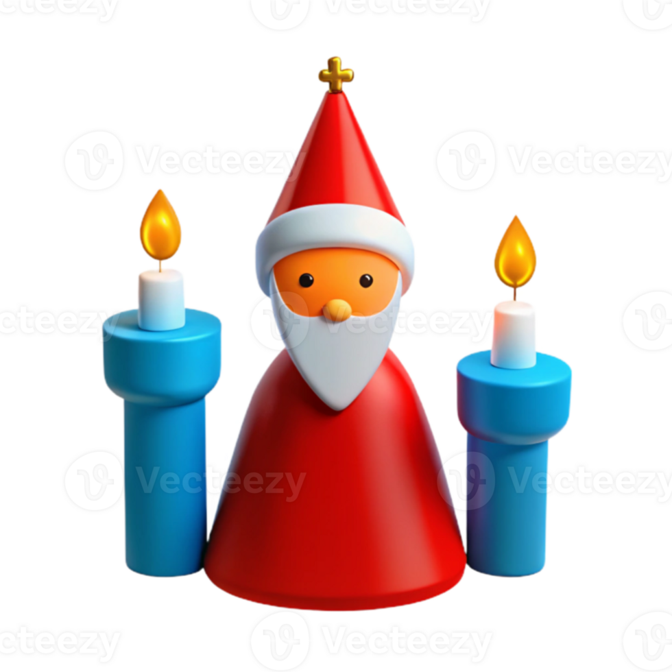 Christmas Candle Santa png