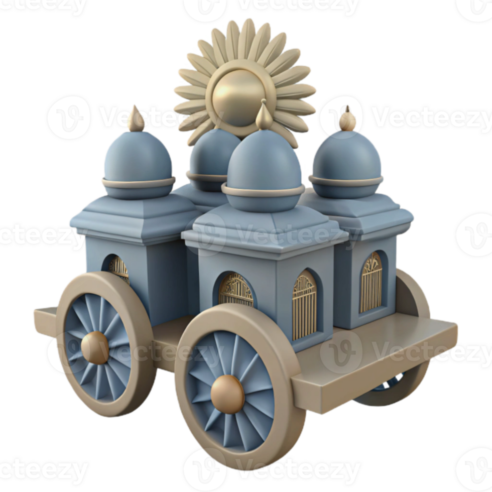 3D Model Ornate Carriage png
