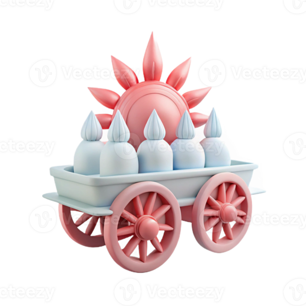 Sun Carriage 3D Render png
