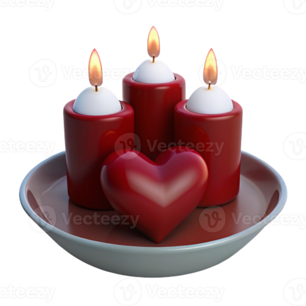Romantic Candlelight Heart png