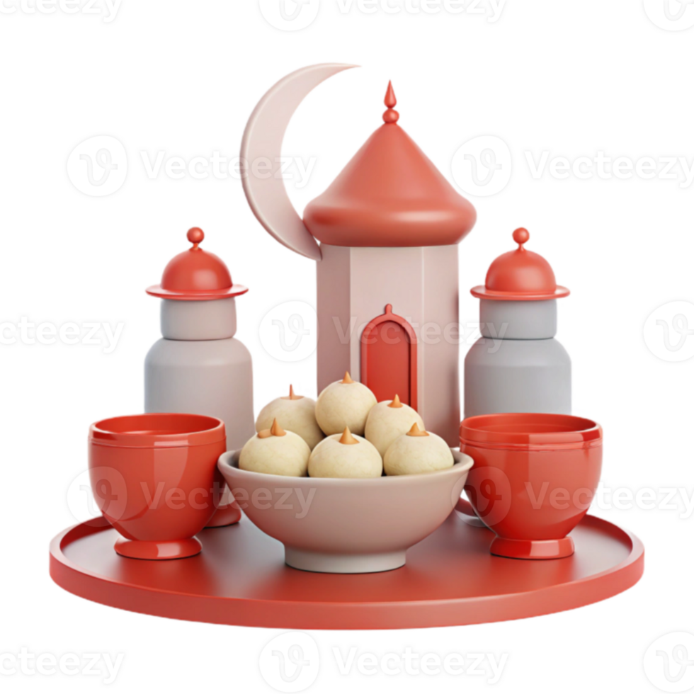 Islamic Festive Decor with Sweets png
