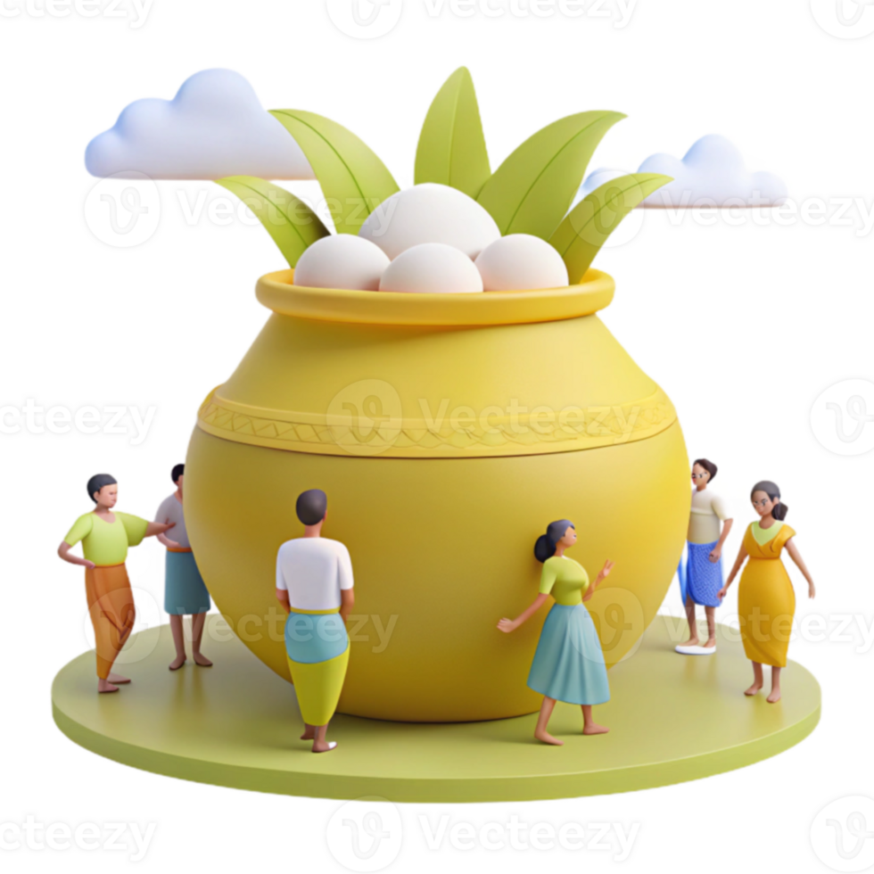 Celebration with Pot People png