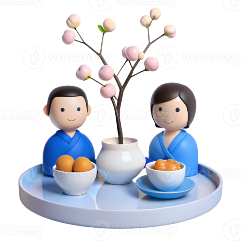 Couple Celebrating With Tea And Fruit png