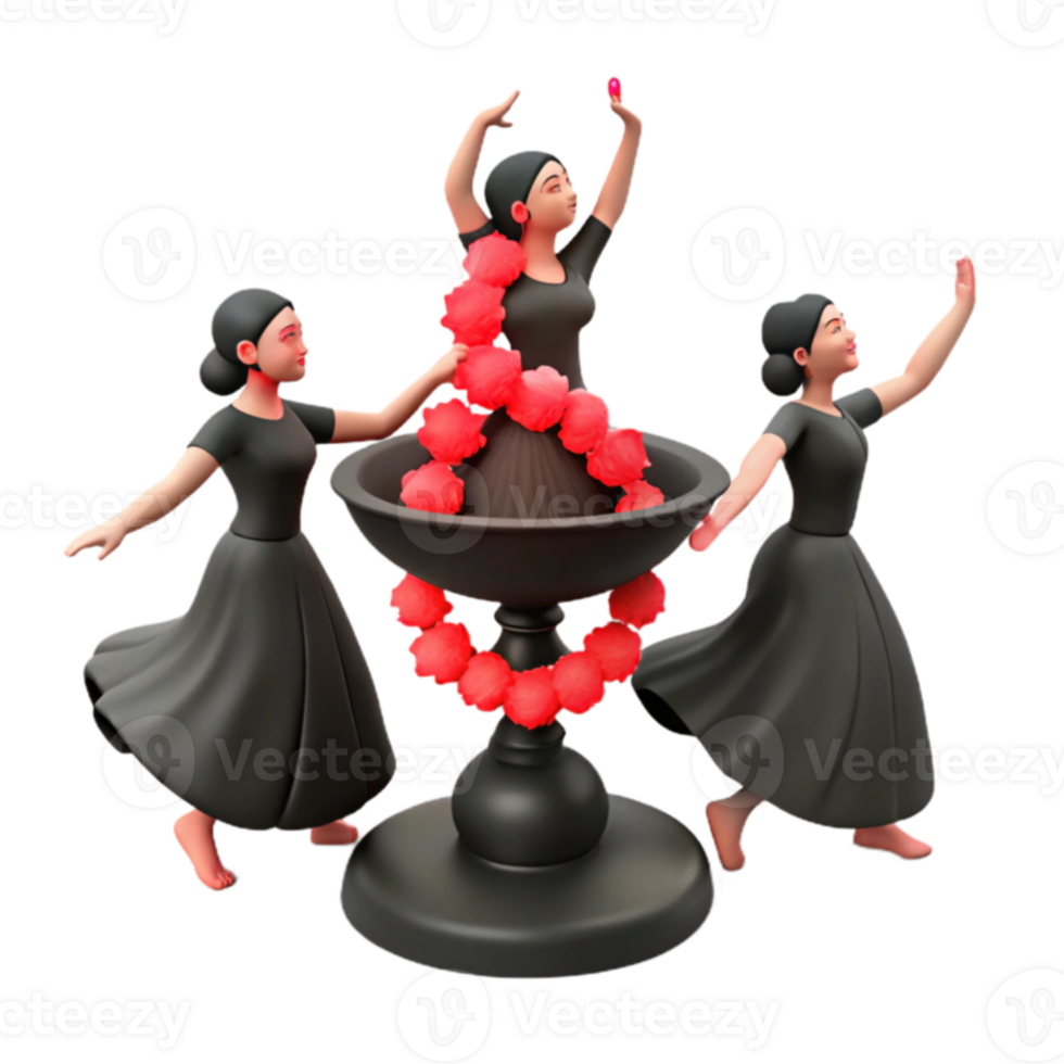 Three Dancers and a Pedestal png