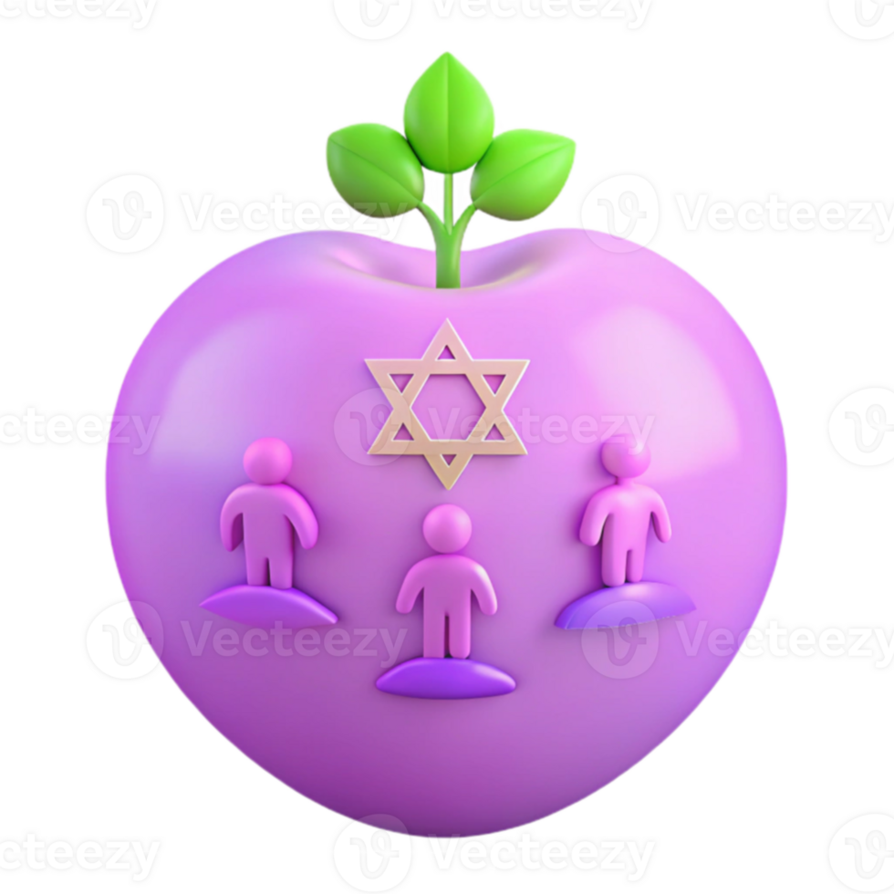 Unity Star of David Apple png
