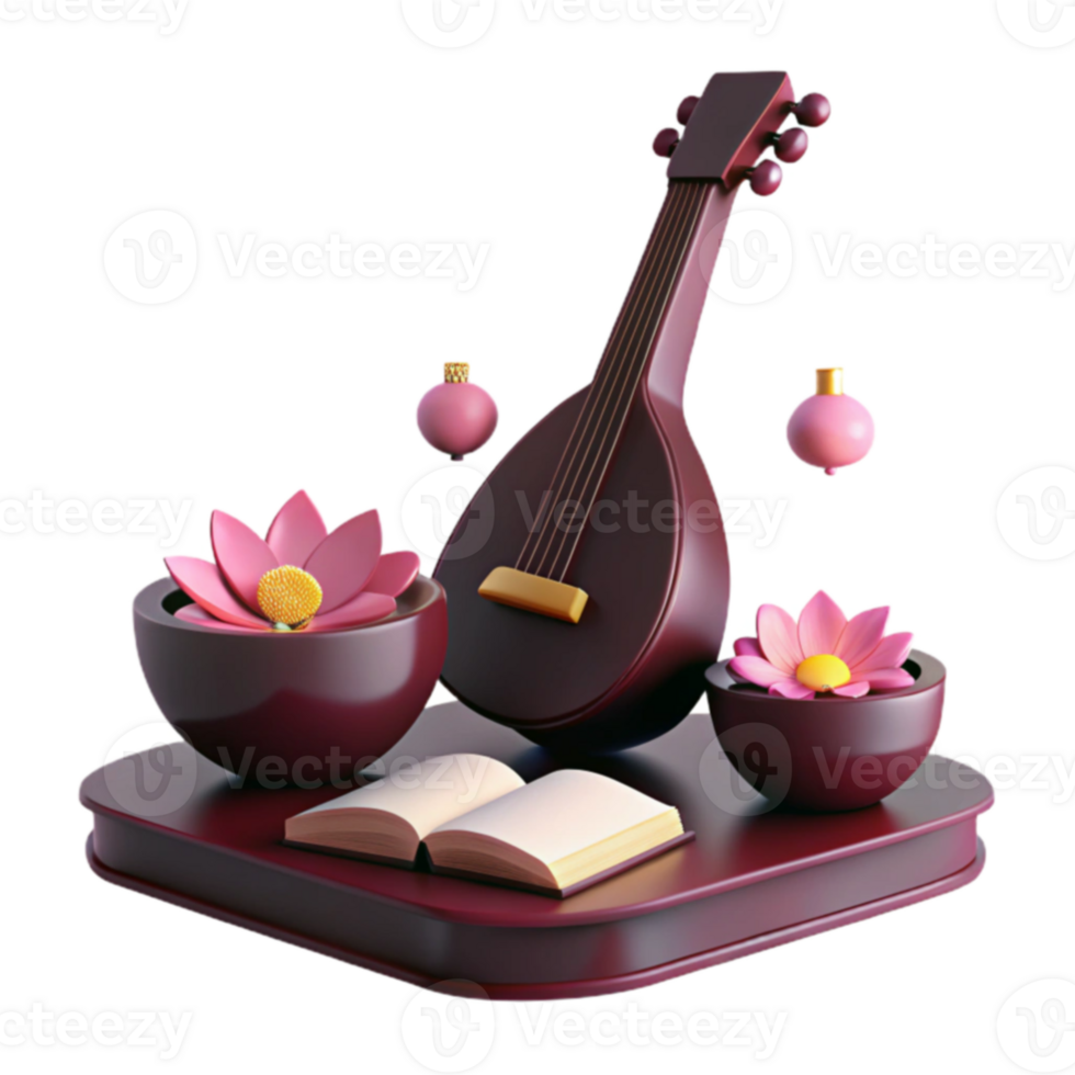 Musical Instrument Flowers png