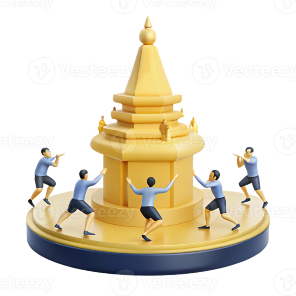 Teamwork Building a Tower png