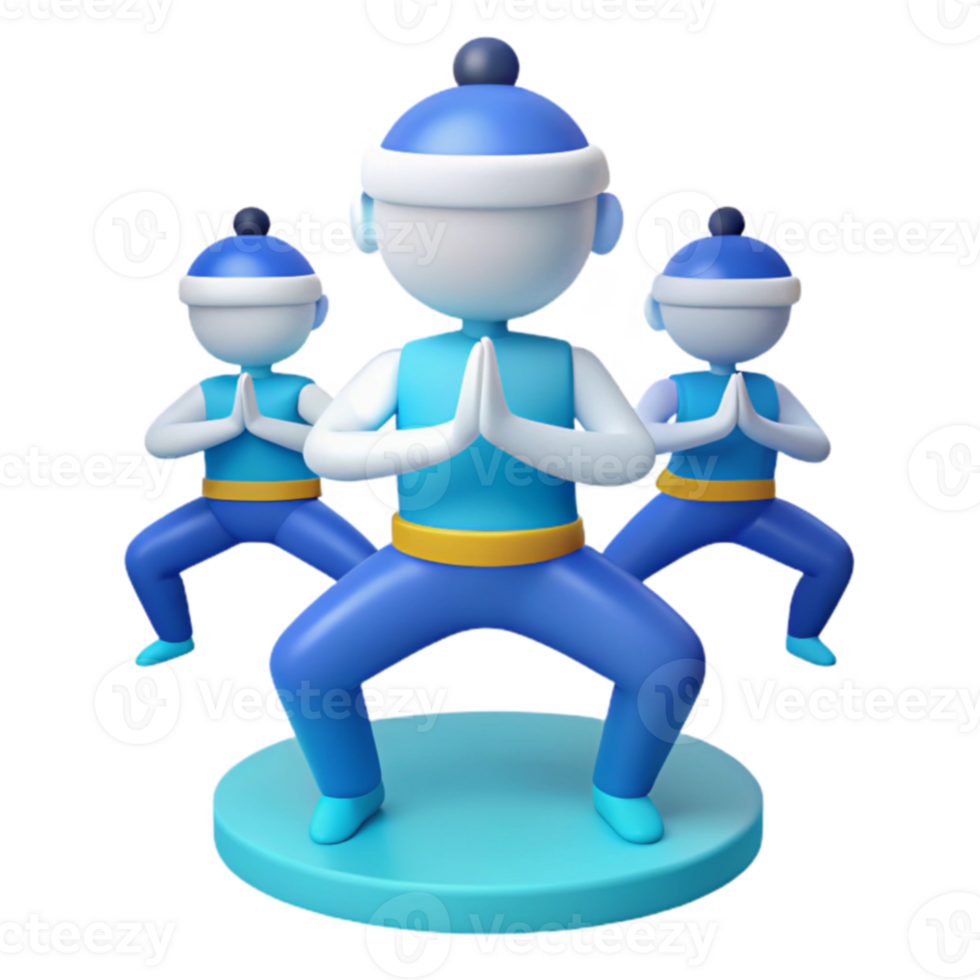 3D Yoga Poses png