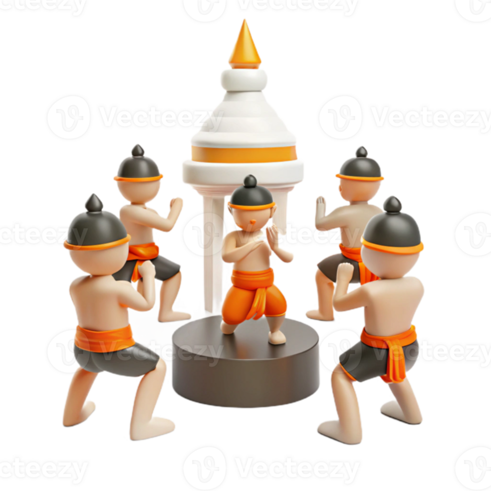 3D Cartoon Characters Martial Arts png