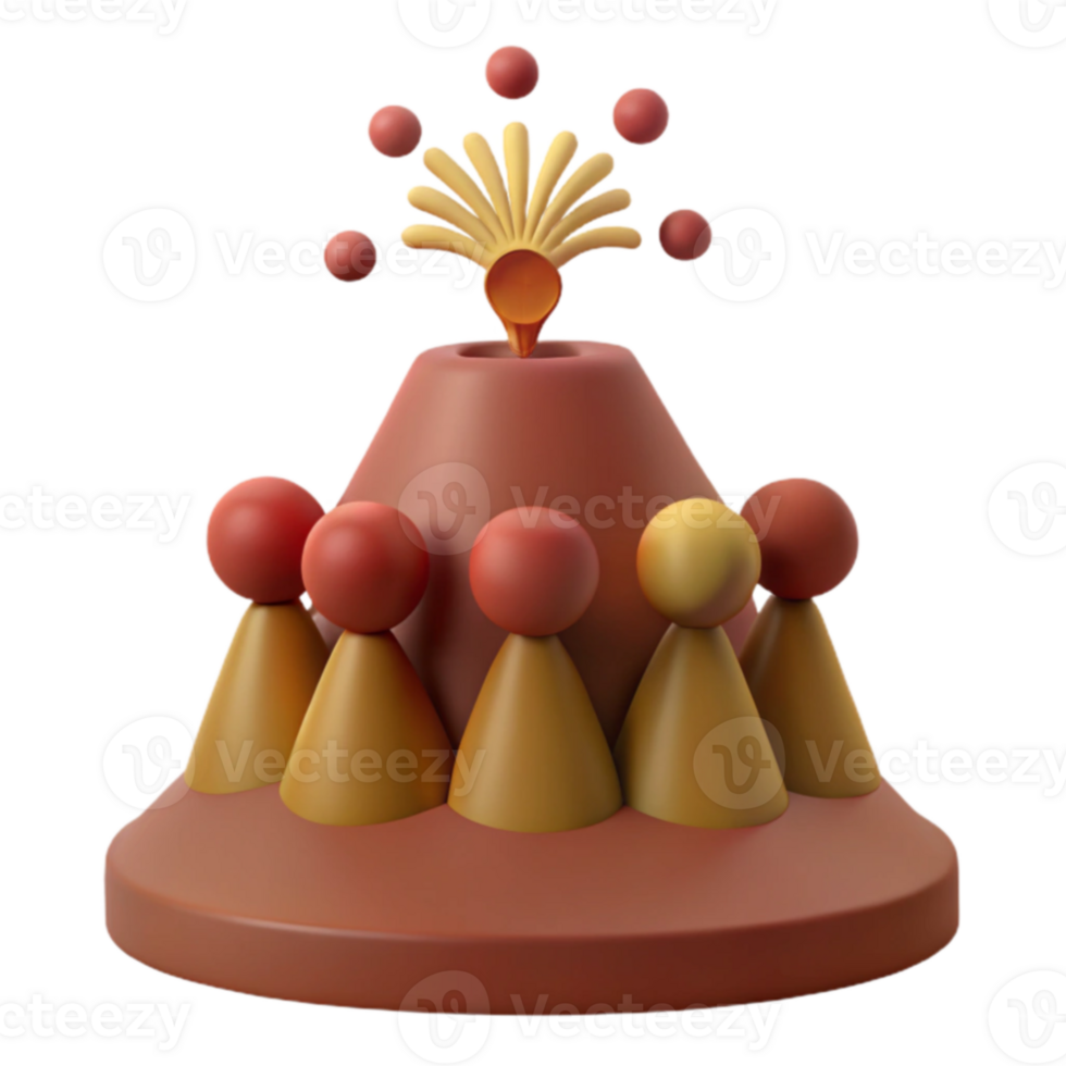 Teamwork Success 3D Illustration png