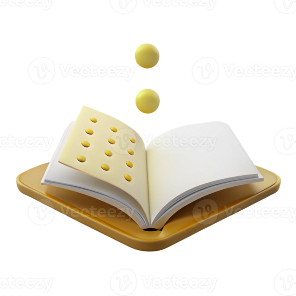 Open Book with Dots png