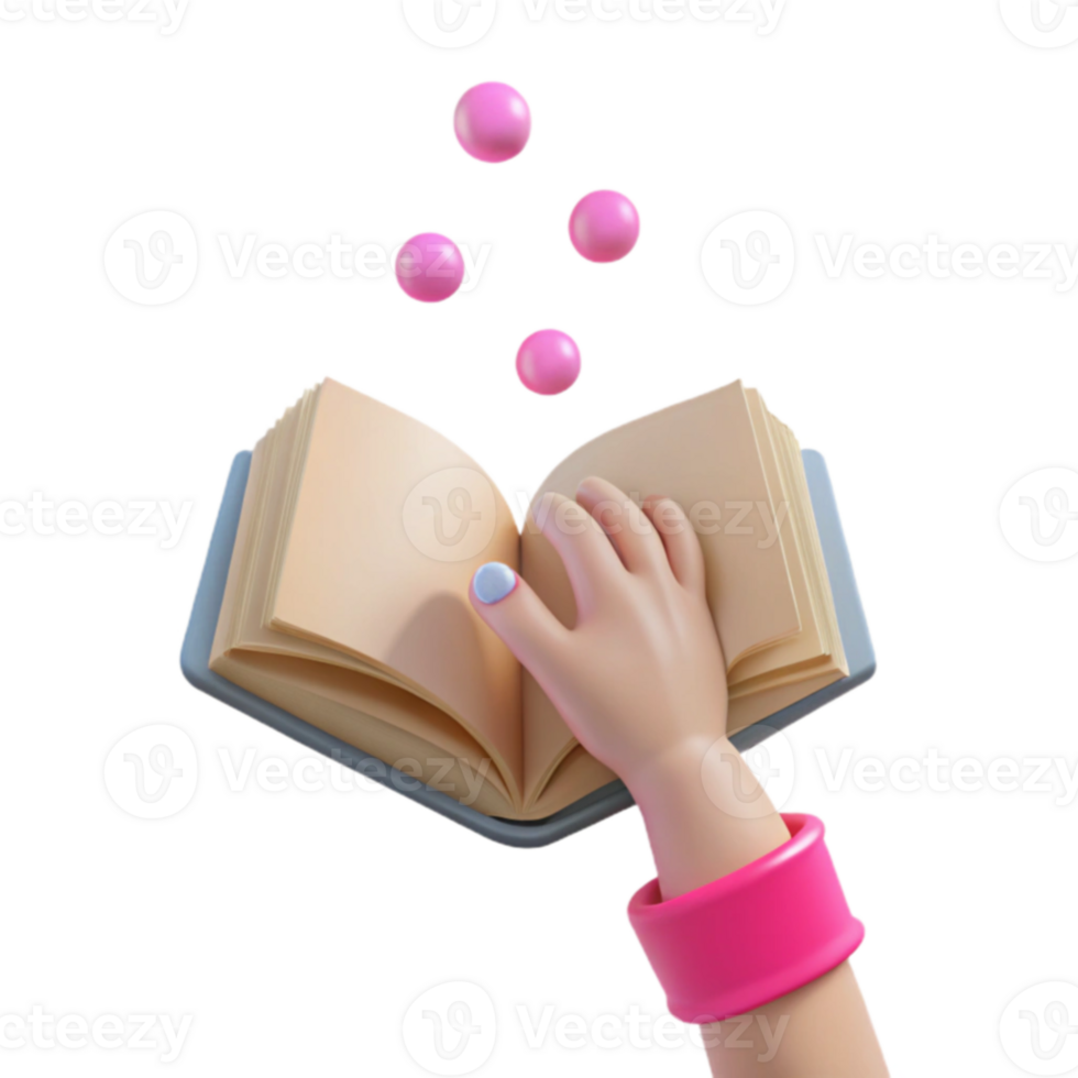 Magic Book with Floating Spheres png