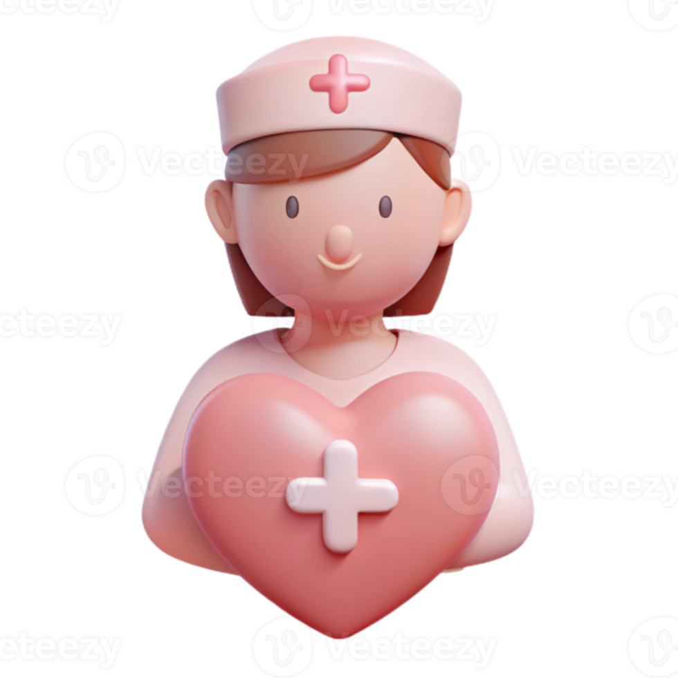Nurse Holding Heart png