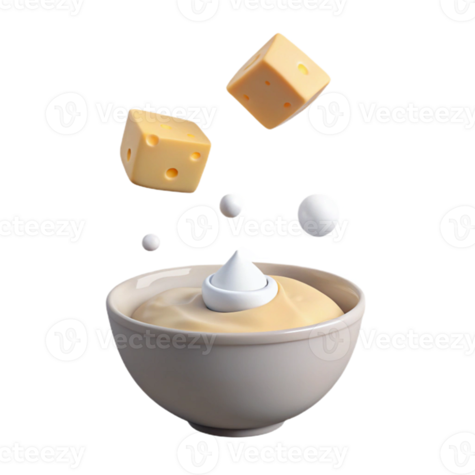 Cheese Cream Dip png