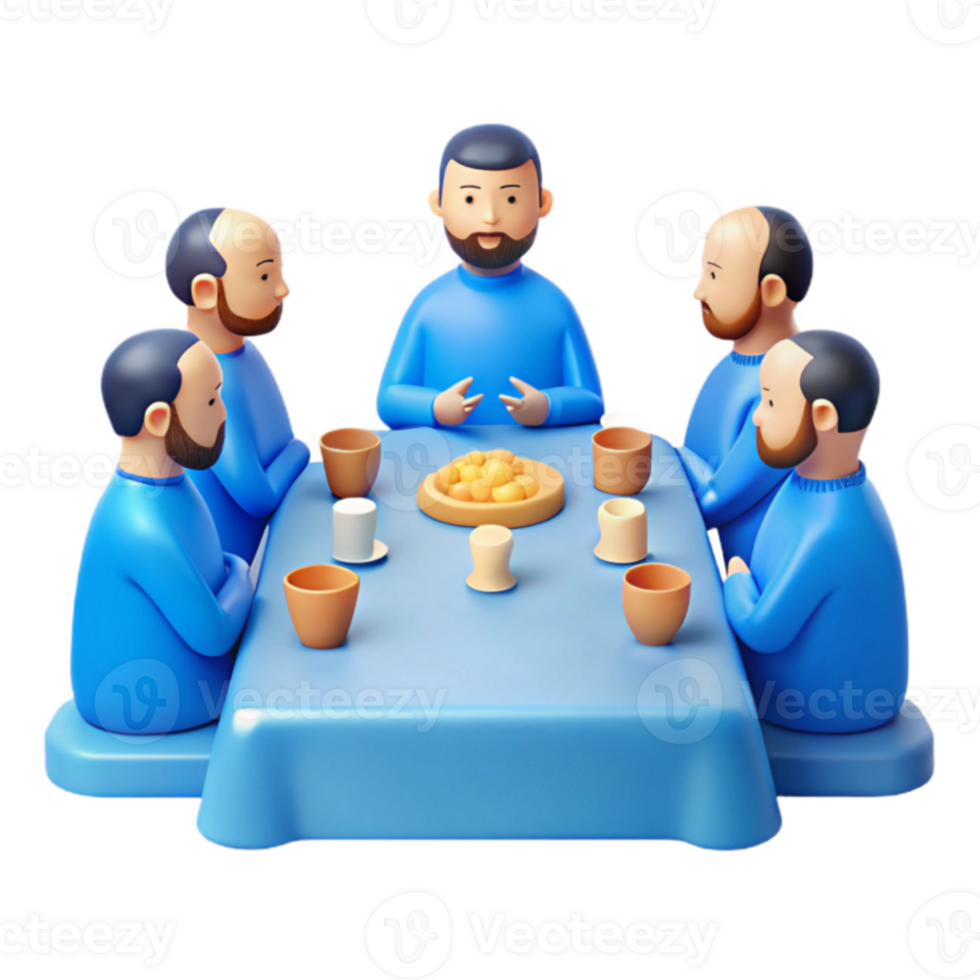 Friends Enjoying Meal Together png