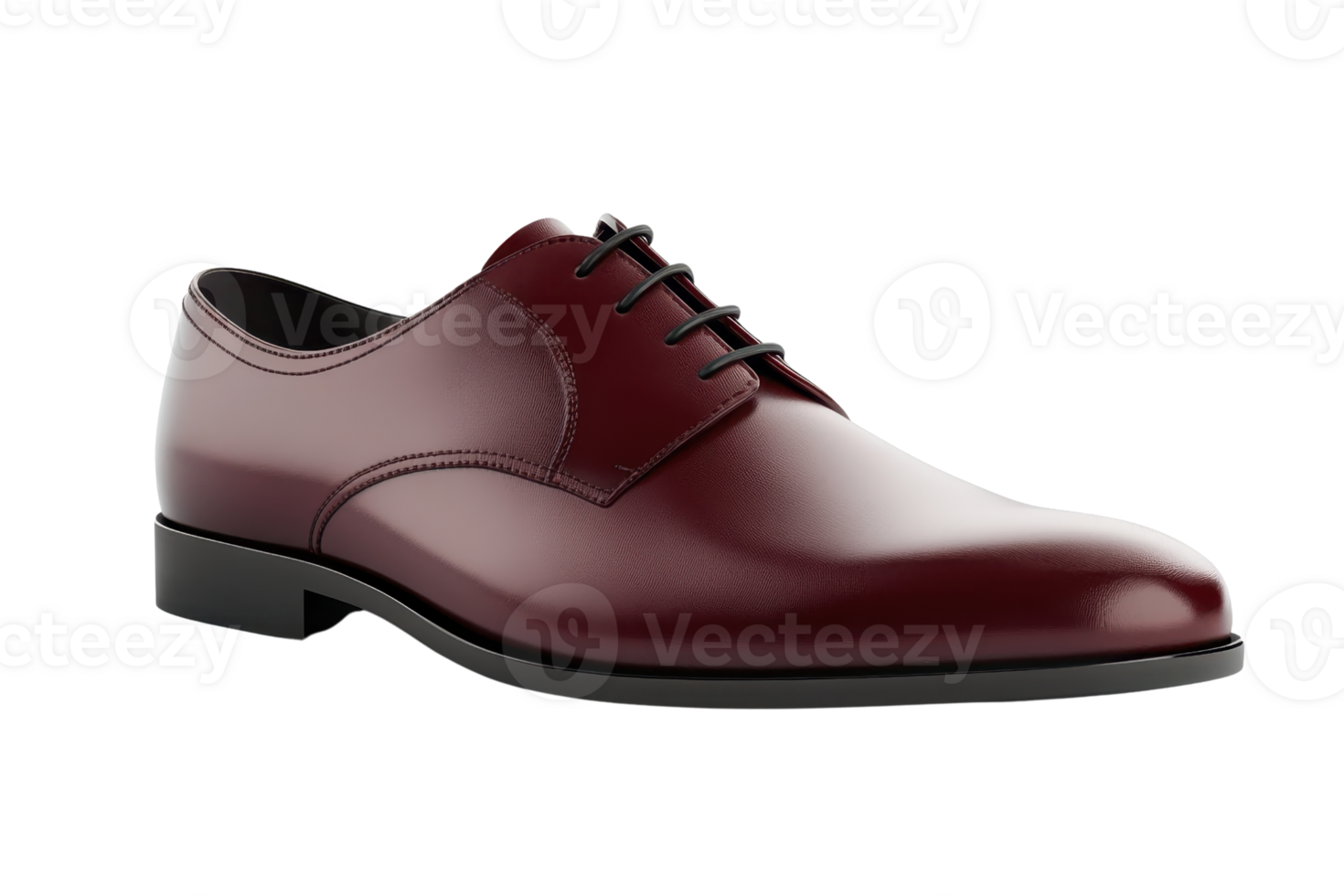 Elegant brown leather dress shoe for men, perfect for formal occasions and office wear. Classic design with polished finish. png