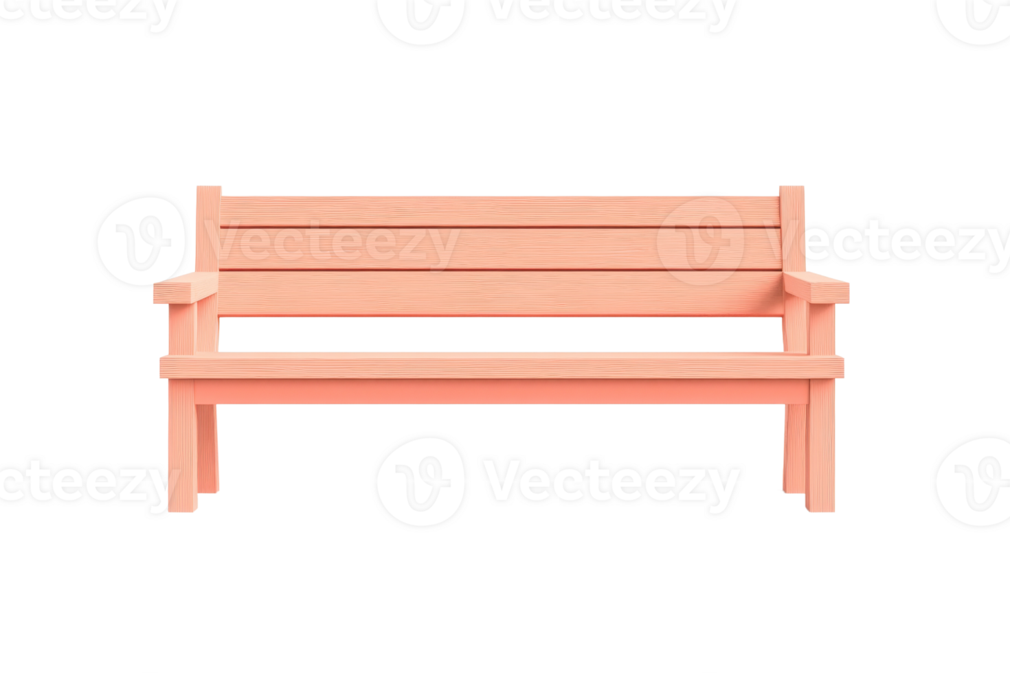 Modern pink bench against transparent background. ideal for web design, advertising, or interior design projects. png