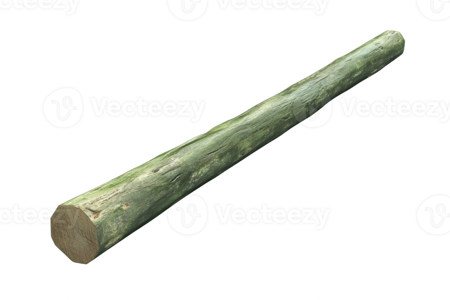 High-resolution image of a single wooden log, perfect for natural or construction-themed projects. Ideal for stock images and creative uses. png