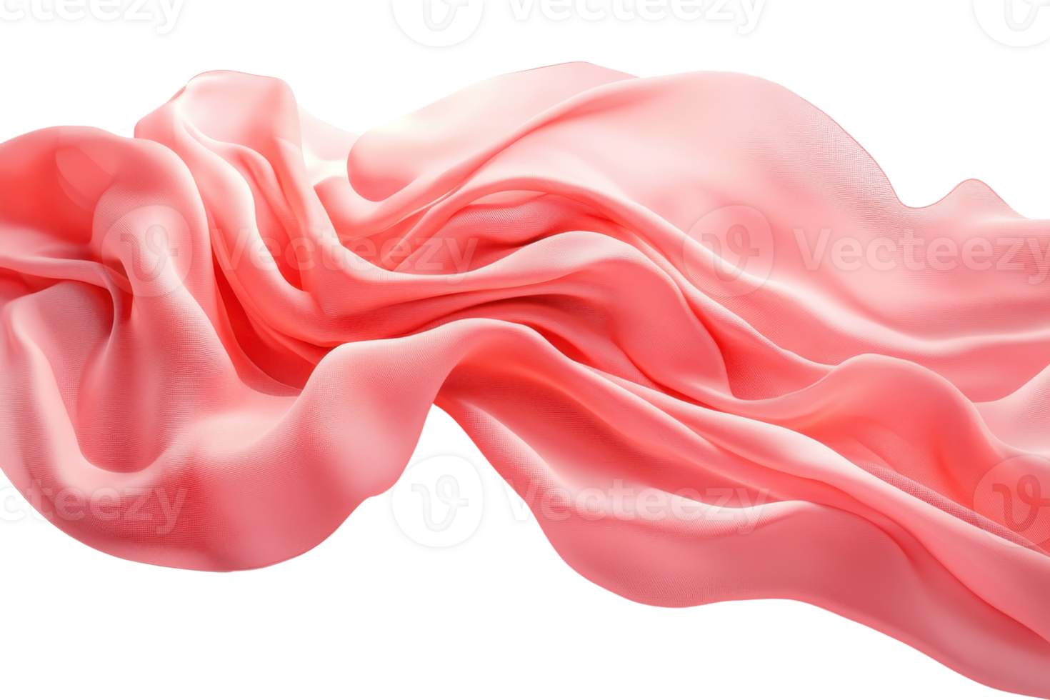 Elegant pink silk fabric with soft folds and smooth texture, perfect for design and fashion backgrounds. png