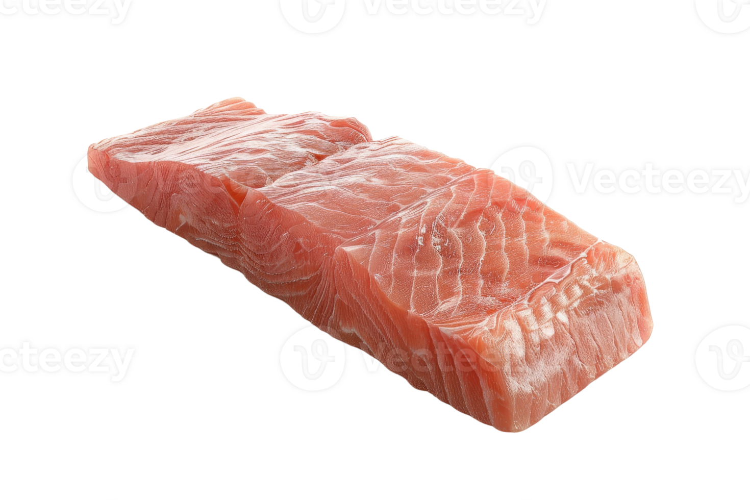 Fresh raw salmon fillet isolated on transparent background. Perfect for cooking or preparing sushi. High-quality seafood ingredient rich in omega-3. png