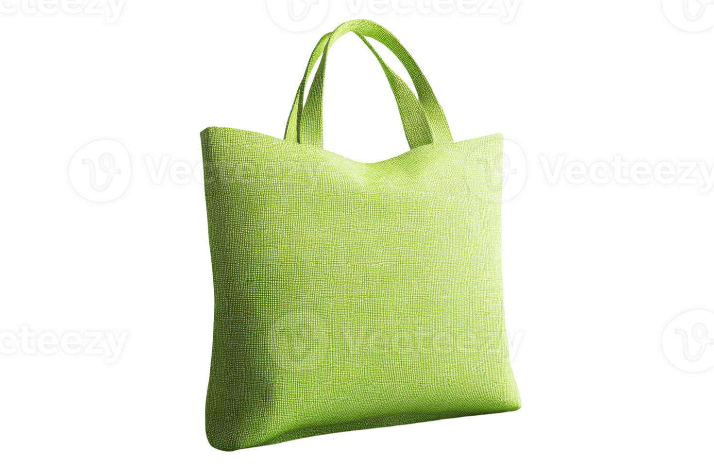 Green reusable fabric tote bag environmentally friendly, ideal for shopping, everyday use, compact and stylish. Perfect for eco-conscious individuals. png